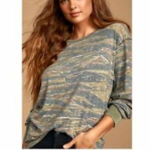 NWT We the Free Long Sleeve Tiger Camo
